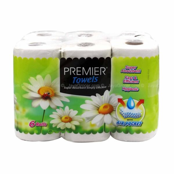 Premier Disposable Household Towels 60sheets x 6