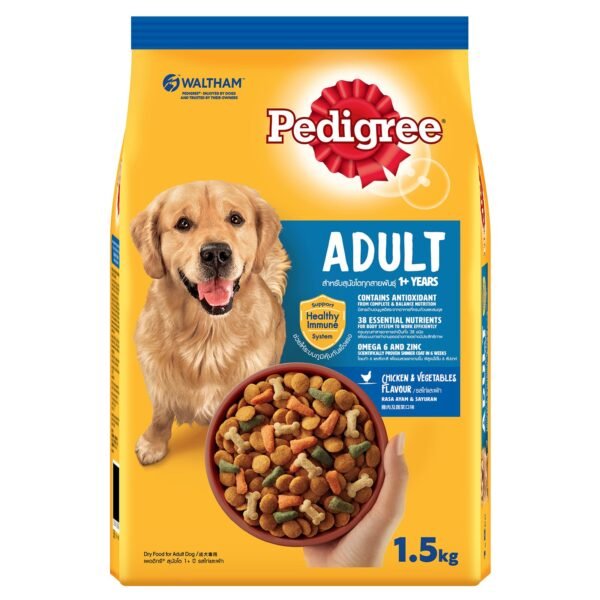 Pedigree Chicken and Vegetable Dry Dog Food 1.5kg