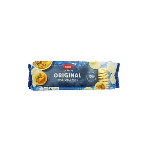 Coles Original Rice Crackers 100g