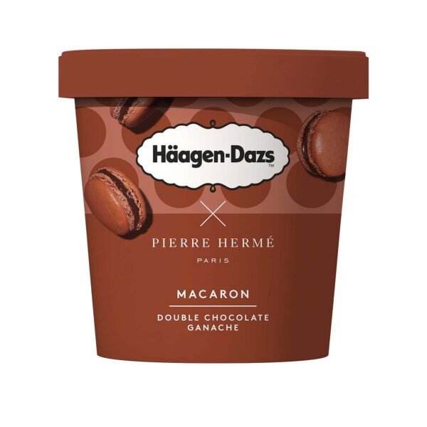 Haagen Dazs Macaron Double Chocolate Ganache Ice Cream 420ml